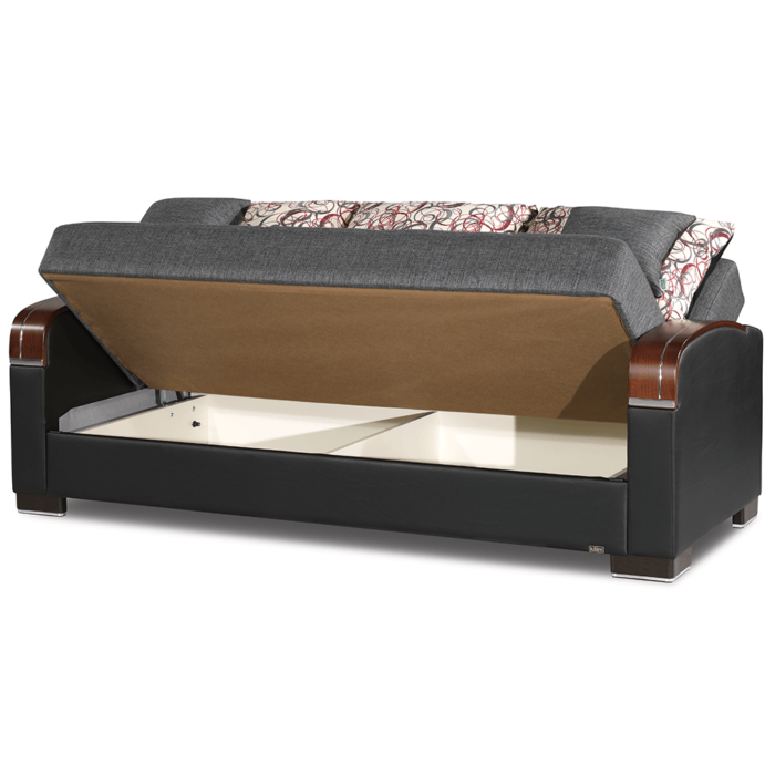 Oslo Grey Sofa Bed By Demka Furnishing sofa bed showing click clack product image