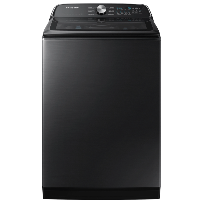 5.4 cu. ft. Extra-Large Capacity Smart Top Load Washer with ActiveWave™ Agitator and Super Speed Wash in Brushed Black product image