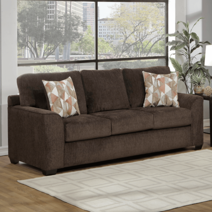 Mayodan Chocolate Sofa in Brown By Teddy Bear Upholstery Inc.product image