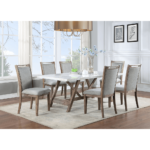 vh-9900 Dorset Marble Top 7 Piece Dining Set By Vilo Home product image