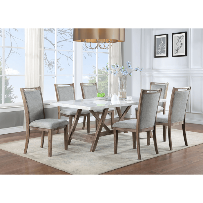vh-9900 Dorset Marble Top 7 Piece Dining Set By Vilo Home product image