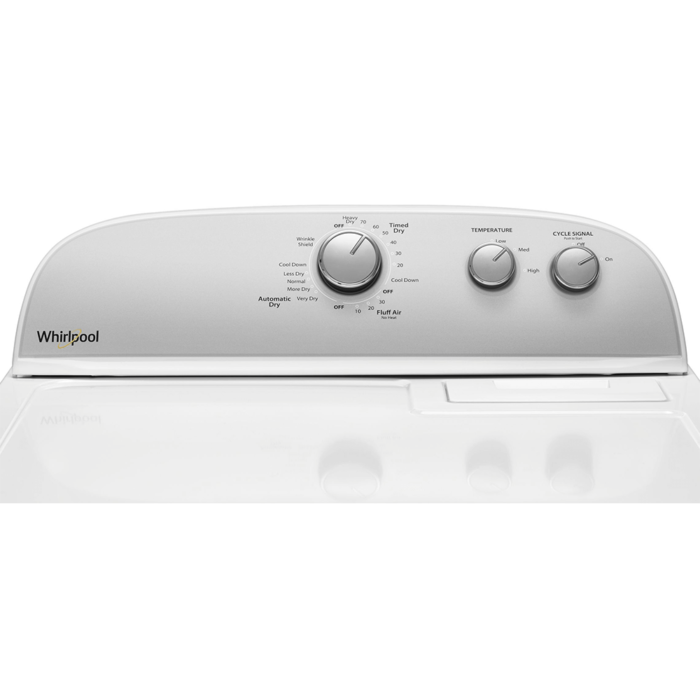 7.0 cu. ft. Top Load Gas Dryer with AutoDry™ Drying System controls Close Up Image