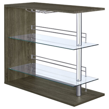 Prescott Rectangular Home Bar Table Weathered Grey product image