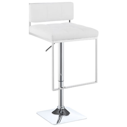 Alameda Adjustable Bar Stool Chrome and White product image