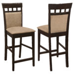 Gabriel Closed Back Counter Chair Cappuccino (Set of 2) product image