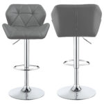 Berrington Upholstered Adjustable Bar Stool Grey (Set of 2) product image