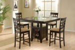 Gabriel 5-piece Square Counter Height Dining Set Cappuccino product image