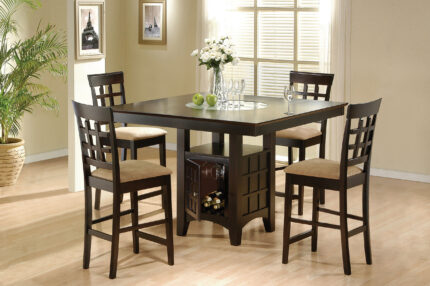 Gabriel 5-piece Square Counter Height Dining Set Cappuccino product image