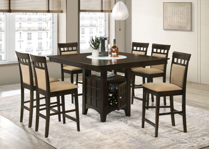 Gabriel 7-piece Square Counter Height Dining Set Cappuccino product image