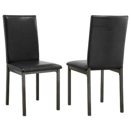 Garza Upholstered Dining Side Chair Black (Set of 2) product image