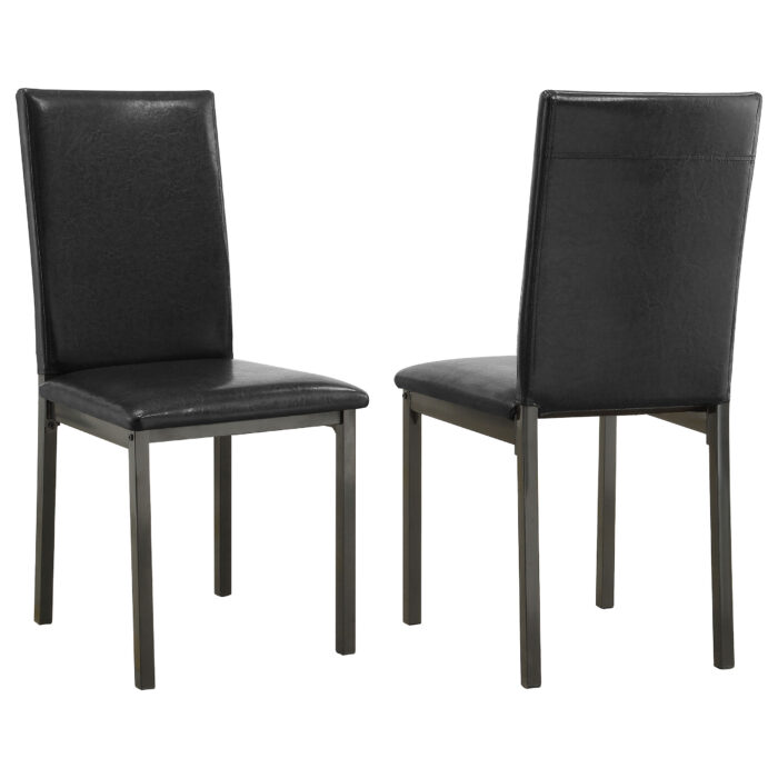 Garza Upholstered Dining Side Chair Black (Set of 2) product image