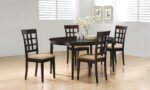 Gabriel 5-piece Extension Leaf Dining Table Set Cappuccino product image