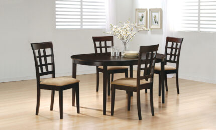 Gabriel 5-piece Extension Leaf Dining Table Set Cappuccino product image