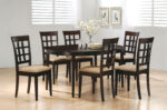 Gabriel 7-piece Extension Leaf Dining Table Set Cappuccino product image