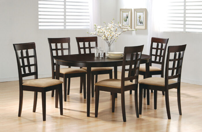Gabriel 7-piece Extension Leaf Dining Table Set Cappuccino product image