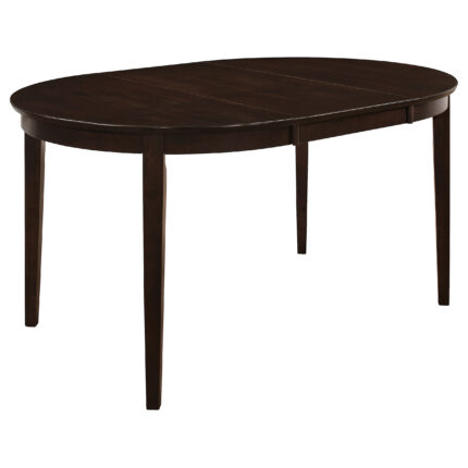 Gabriel Oval 60-inch Extension Leaf Dining Table Cappuccino product image