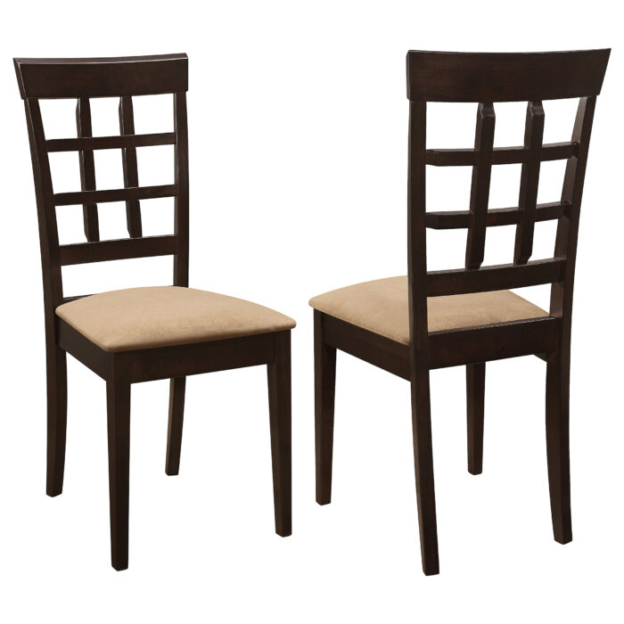 Gabriel Lattice Back Dining Side Chair Cappuccino (Set of 2) product image