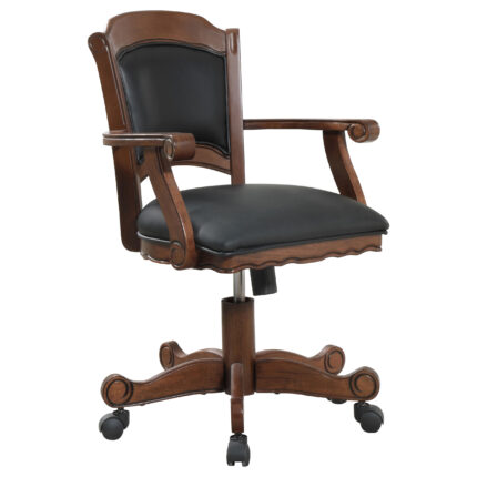 Turk Upholstered Swivel Dining and Game Chair Tobacco product image