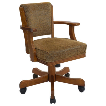 Mitchell Upholstered Swivel Dining and Game Chair Amber product image
