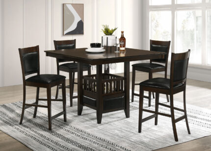 Jaden 5-piece Square Counter Height Dining Set Espresso product image
