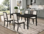 Louise 5-piece Rectangular Extension Leaf Dining Set Black product image