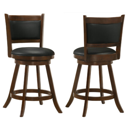 Broxton Upholstered Swivel Counter Chair Chestnut (Set of 2) product image
