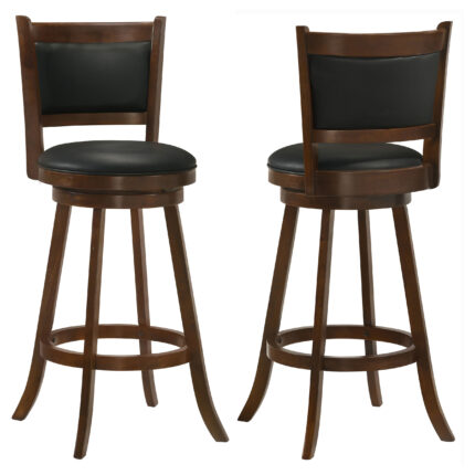 Broxton Upholstered Swivel Bar Chair Chestnut (Set of 2) product image