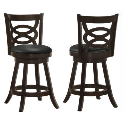 Calecita Wood Swivel Counter Stool Cappuccino (Set of 2) product image