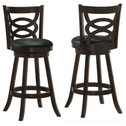 Calecita Wood Swivel Bar Stool Cappuccino (Set of 2) product image