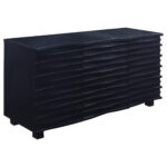 Stanton 3-drawer Sideboard Buffet Storage Cabinet Black product image