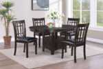 Lavon 5-piece Oval Extension Leaf Dining Set Espresso product image