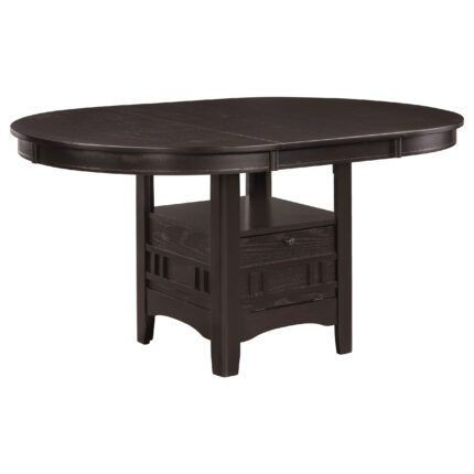 Lavon Oval 60-inch Extension Leaf Dining Table Espresso product image