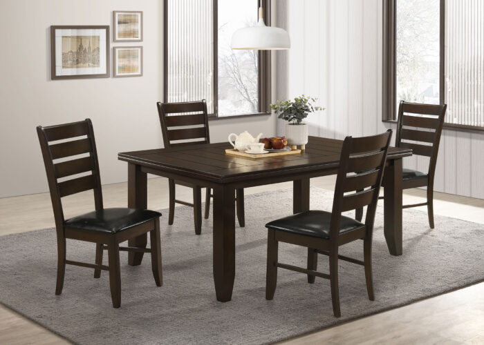 Dalila 5-piece Rectangular Dining Table Set Cappuccino product image