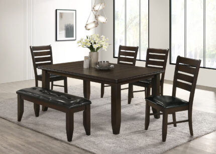 Dalila 6-piece Rectangular Dining Table Set Cappuccino product image