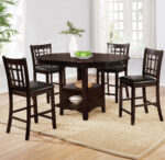 Lavon 5-piece Oval Counter Height Dining Set Espresso product image