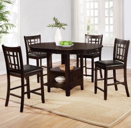 Lavon 5-piece Oval Counter Height Dining Set Espresso product image