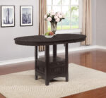 Lavon Oval 60-inch Extension Counter Dining Table Espresso product image