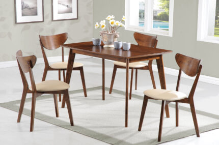Kersey 5-piece Rectangular Dining Table Set Chestnut product image