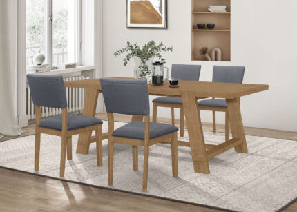 Sharon 5-piece Rectangular Dining Table Set Brown product image