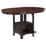Lavon Oval 60-inch Extension Counter Dining Table Chestnut product image