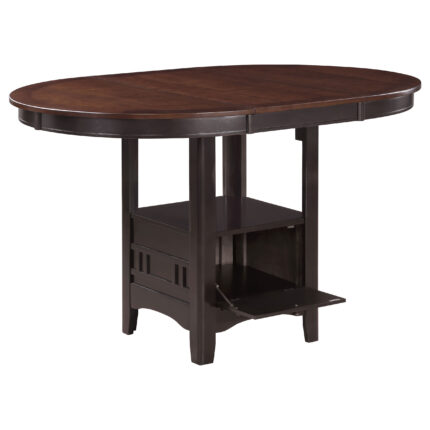 Lavon Oval 60-inch Extension Counter Dining Table Chestnut product image