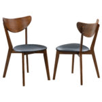 Jedda Wood Dining Side Chair Dark Walnut (Set of 2) product image