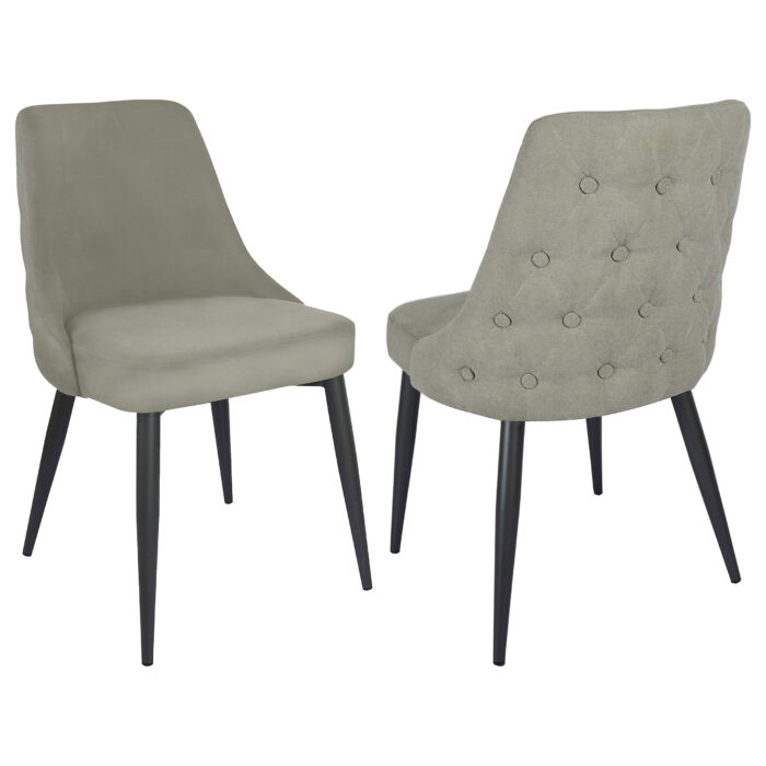 Cosmo Upholstered Dining Side Chair Light Grey (Set of 2) product image