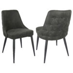 Cosmo Upholstered Dining Side Chair Grey (Set of 2) product image