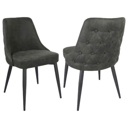 Cosmo Upholstered Dining Side Chair Grey (Set of 2) product image