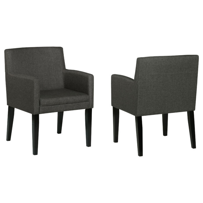 Catherine Upholstered Dining Arm Chair Grey (Set of 2) product image
