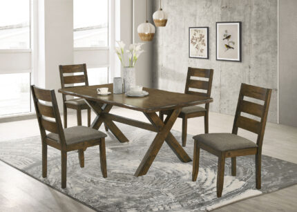 Alston 5-piece Rectangular Dining Table Set Knotty Nutmeg product image