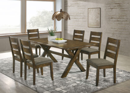 Alston 7-piece Rectangular Dining Table Set Knotty Nutmeg product image