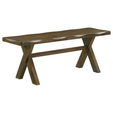 Alston 47-inch Solid Wood Dining Bench Knotty Nutmeg product image
