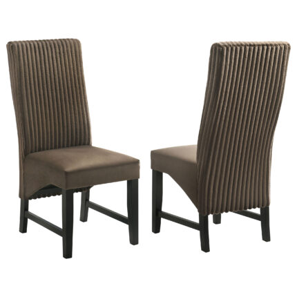 Barrand Upholstered Dining Side Chair Chocolate (Set of 2) product image